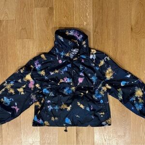 Zara Black Tie-Dye Raincoat